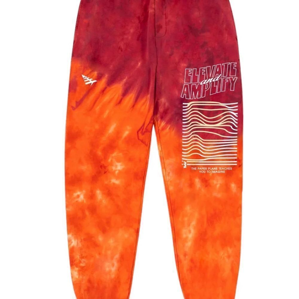 Paper planes RICH OR DYE FRENCH TERRY JOGGERS - SUNSET